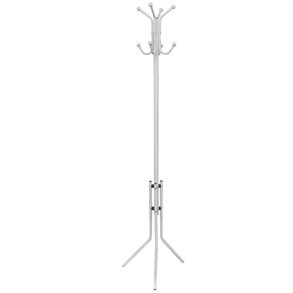 8718475888765_a_en_hd_1 vidaXL Coat Stand Metal White - Image 1