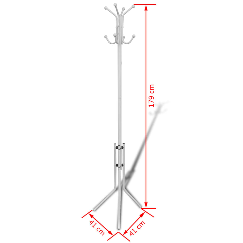 8718475888765_g_en_hd_3 vidaXL Coat Stand Metal White - Image 4