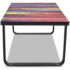 vidaXL Coffee Table with Rainbow Printing Glass Top - Image 3