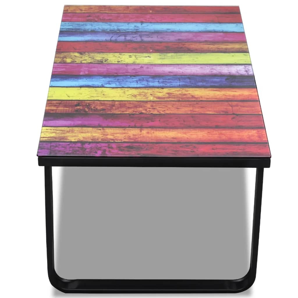 8718475888796_g_en_hd_3 vidaXL Coffee Table with Rainbow Printing Glass Top - Image 4