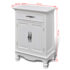 vidaXL Wooden Cabinet with 2 Doors 1 Drawer White - Image 10