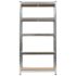 vidaXL Storage Shelf Silver 2 pcs - Image 4