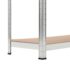 vidaXL Storage Shelf Silver 2 pcs - Image 7