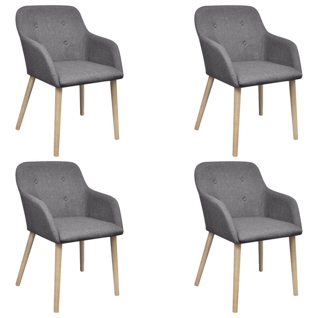 8718475891222_a_en_hd_1 vidaXL Dining Chairs 4 pcs Light Grey Fabric and Solid Oak Wood - Image 1