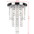 White Metal Ceiling Lamp with Crystal Beads - Image 5
