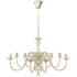 vidaXL Antique White Metal Chandelier 8 x E14 Bulbs - Image 2