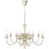 vidaXL Antique White Metal Chandelier 8 x E14 Bulbs