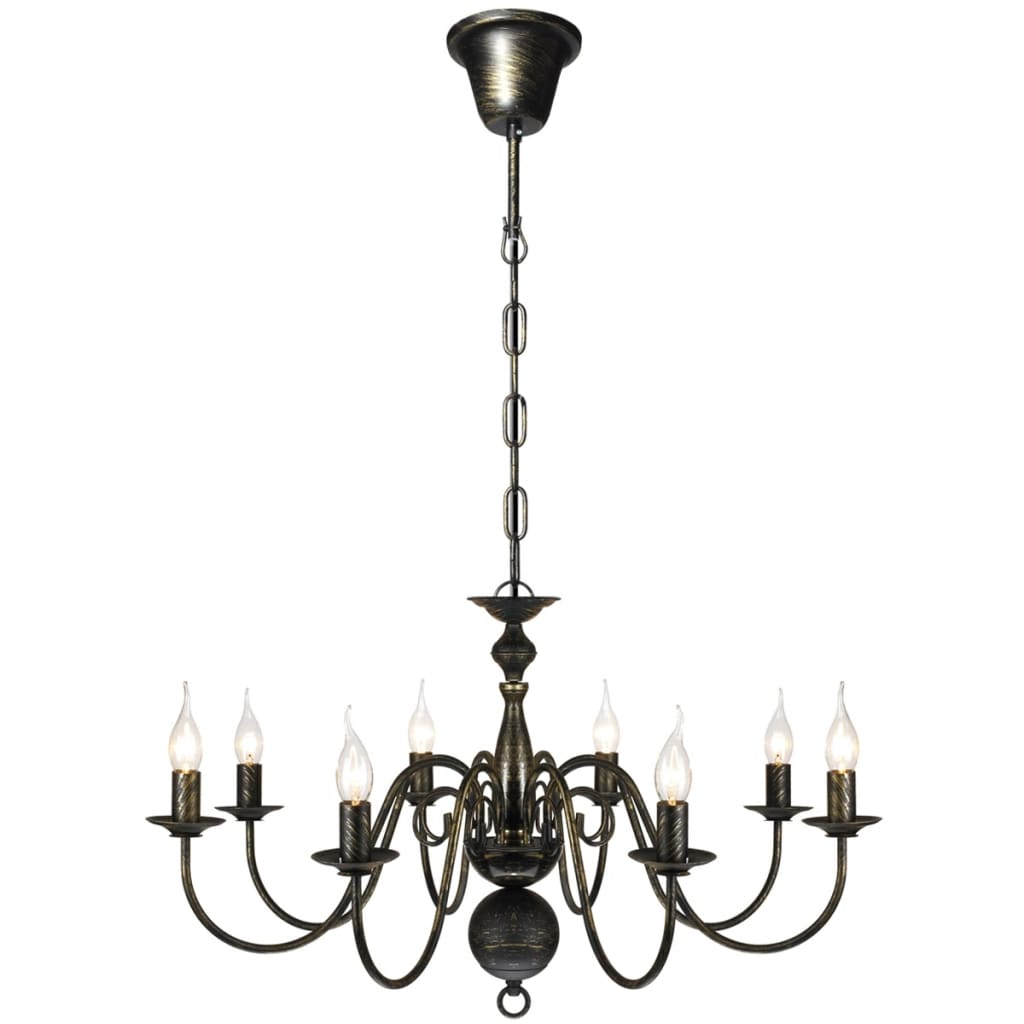 8718475891406_m_en_hd_1 vidaXL Antique Black Metal Chandelier 8 x E14 Bulbs - Image 1