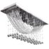 vidaXL Ceiling Lamp with Glittering Glass Crystal Beads 8 x G9 29 cm - Image 2