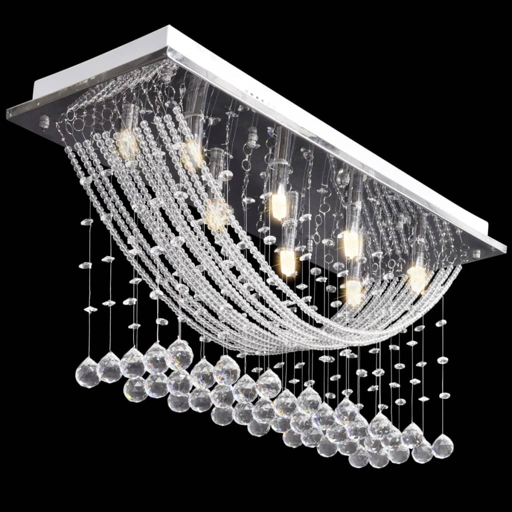 8718475891475_g_en_hd_2 vidaXL Ceiling Lamp with Glittering Glass Crystal Beads 8 x G9 29 cm - Image 4