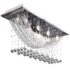 vidaXL Ceiling Lamp with Glittering Glass Crystal Beads 8 x G9 29 cm - Image 5