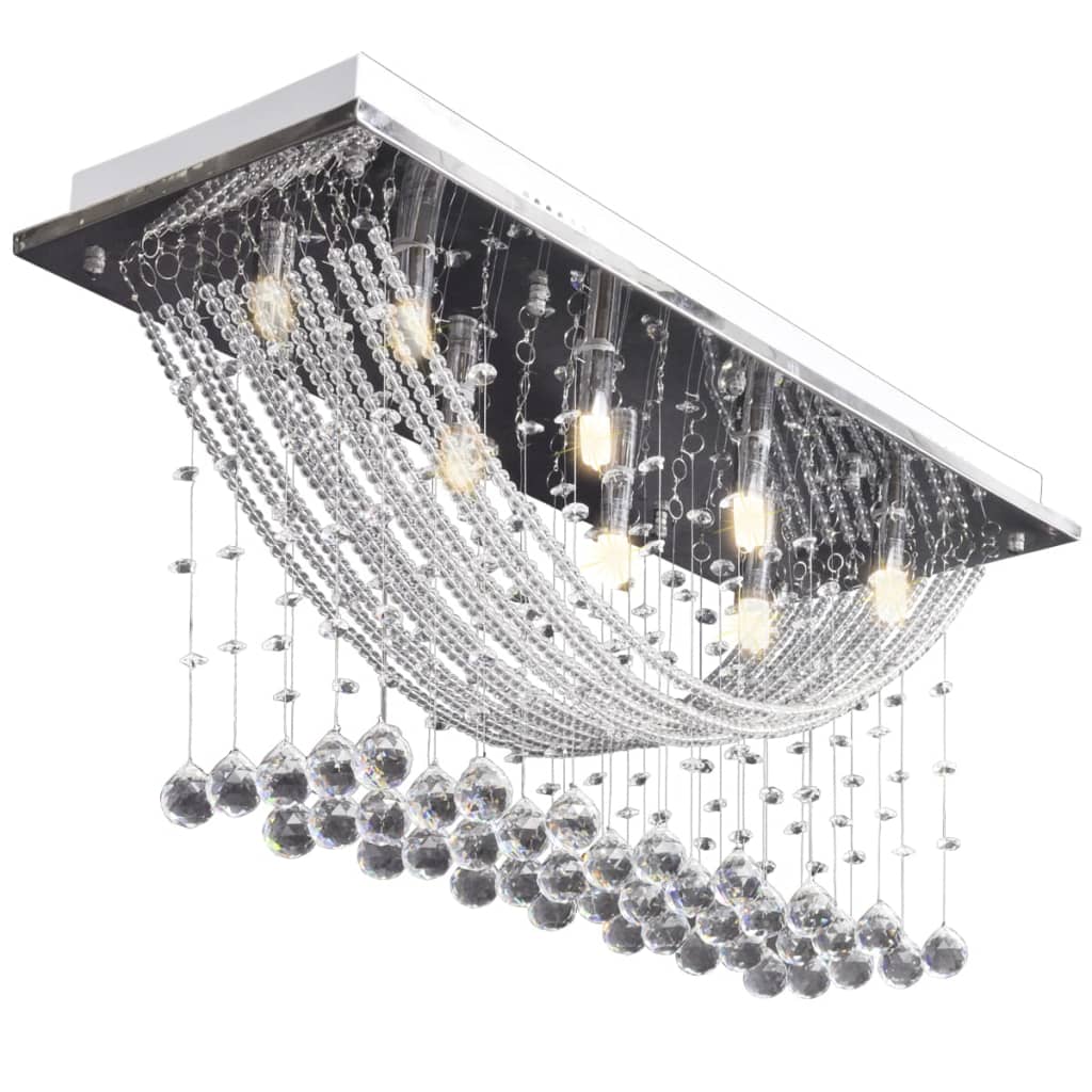 8718475891475_g_en_hd_3 vidaXL Ceiling Lamp with Glittering Glass Crystal Beads 8 x G9 29 cm - Image 5