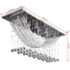 vidaXL Ceiling Lamp with Glittering Glass Crystal Beads 8 x G9 29 cm - Image 9