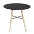 vidaXL Dining Table MDF Round Black - Image 2