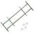 vidaXL Adjustable Security Grille for Windows with 2 Crossbars 1000-1500 mm