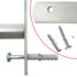 vidaXL Adjustable Security Grille for Windows with 2 Crossbars 1000-1500 mm - Image 4