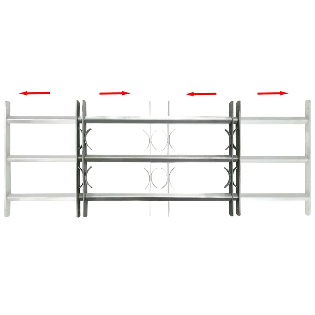 8718475895312_g_en_hd_1 vidaXL Adjustable Security Grille for Windows with 3 Crossbars 500-650 mm - Image 2