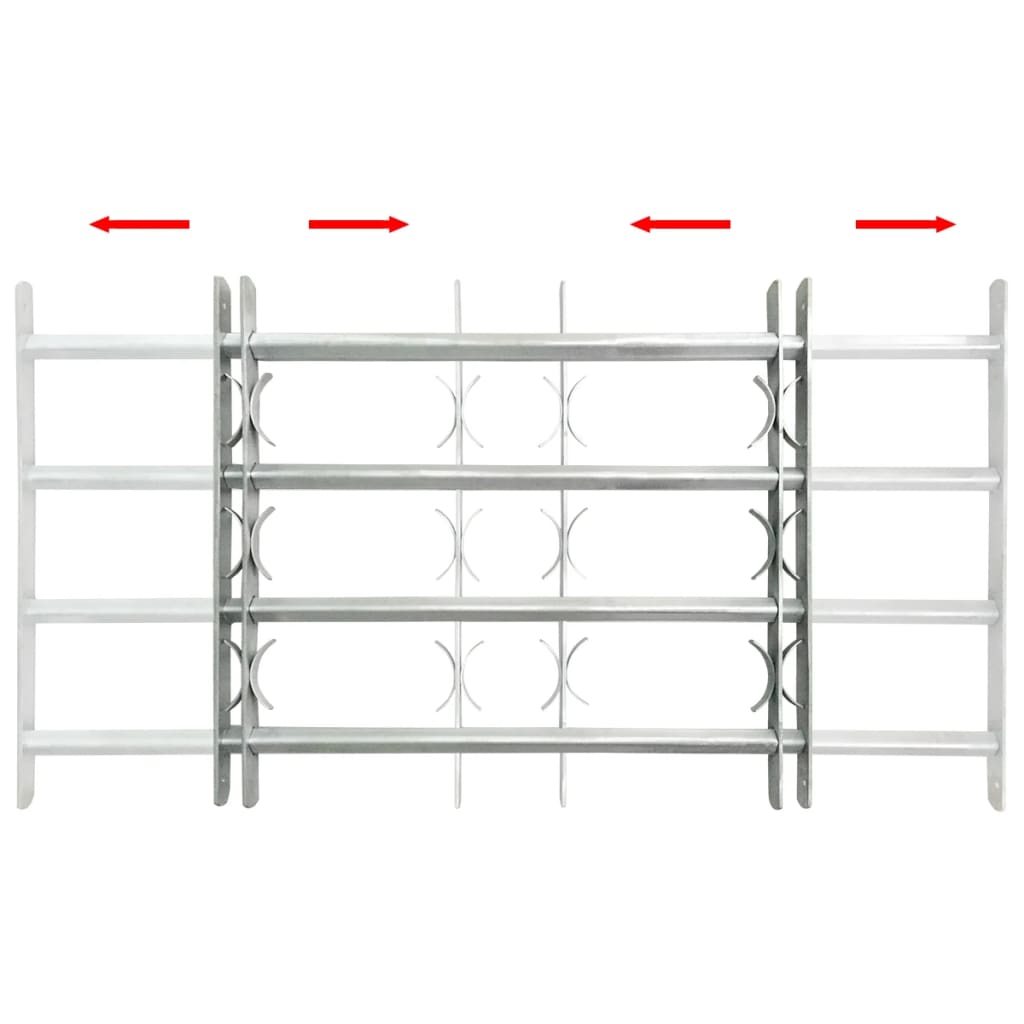 8718475895343_g_en_hd_1 vidaXL Adjustable Security Grille for Windows with 4 Crossbars 500-650 mm - Image 2