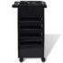 vidaXL Hair Salon Plastic Trolley with Wheels - Image 4