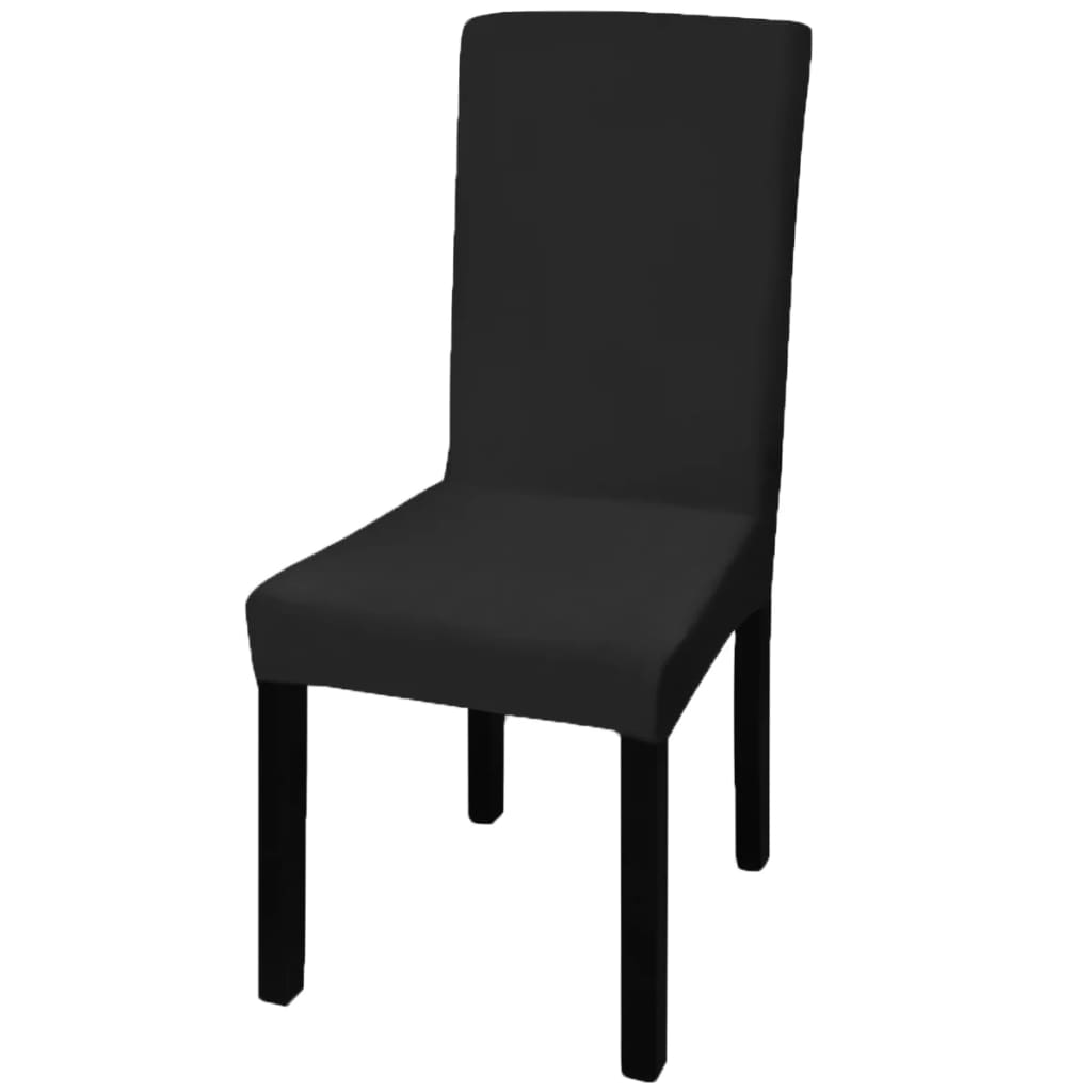 8718475898566_a_en_hd_1 vidaXL 6 pcs Black Straight Stretchable Chair Cover - Image 1