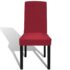 vidaXL 6 pcs Bordeaux Straight Stretchable Chair Cover - Image 3