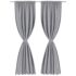 vidaXL 2 pcs Grey Slot-Headed Blackout Curtains 135 x 245 cm - Image 2