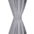 vidaXL 2 pcs Grey Slot-Headed Blackout Curtains 135 x 245 cm - Image 3