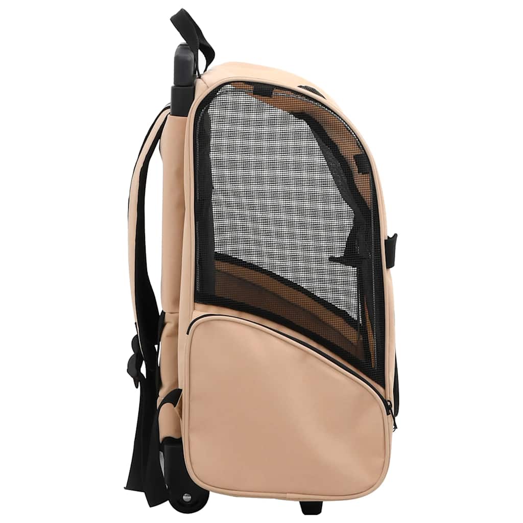 8718475899006_g_en_hd_2 vidaXL Multipurpose Pet Trolley Beige Foldable - Image 3