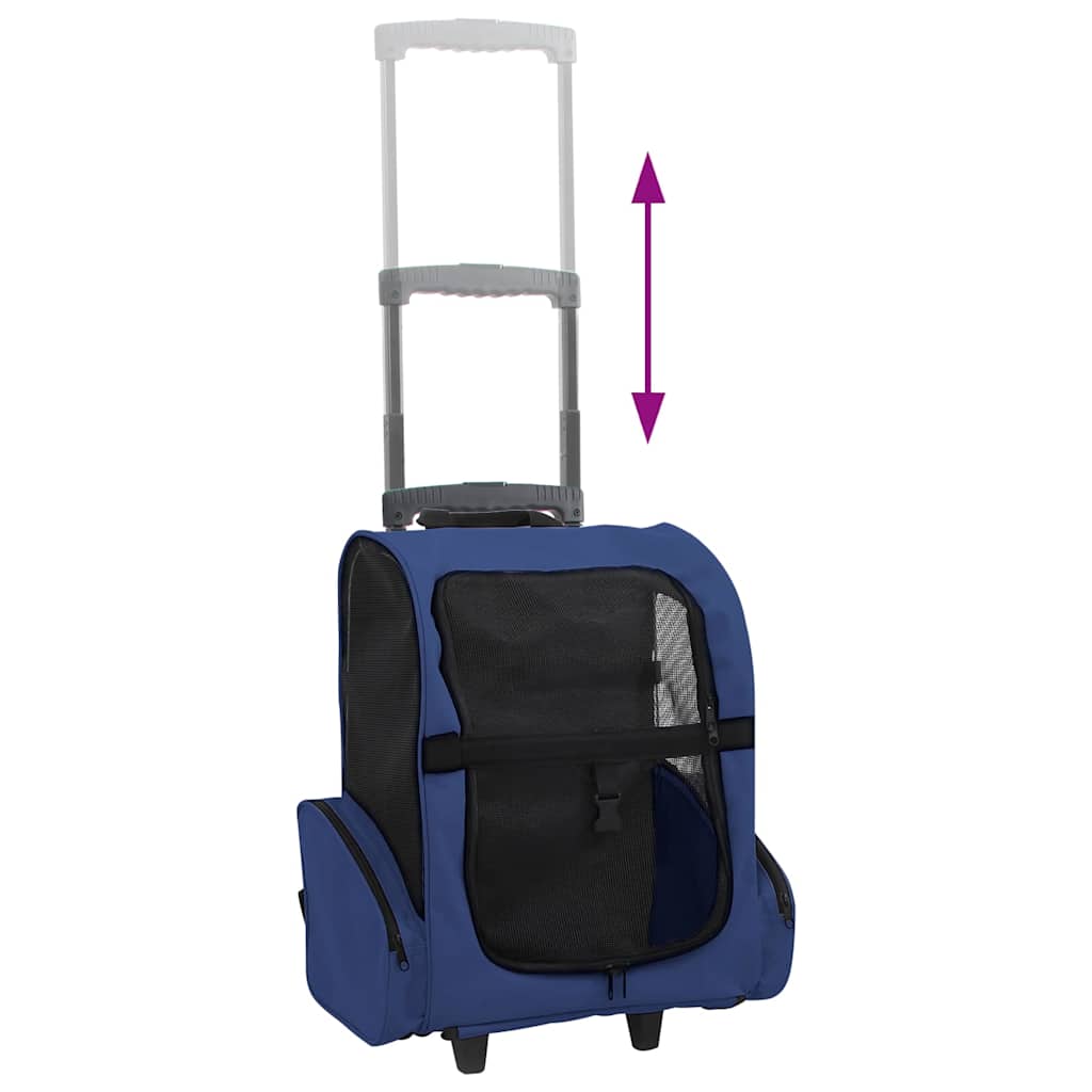 8718475899013_g_en_hd_4 vidaXL Blue Foldable Multipurpose Pet Trolley - Image 5