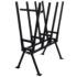 vidaXL Black Powder-Coated Saw Horse for Woodworking