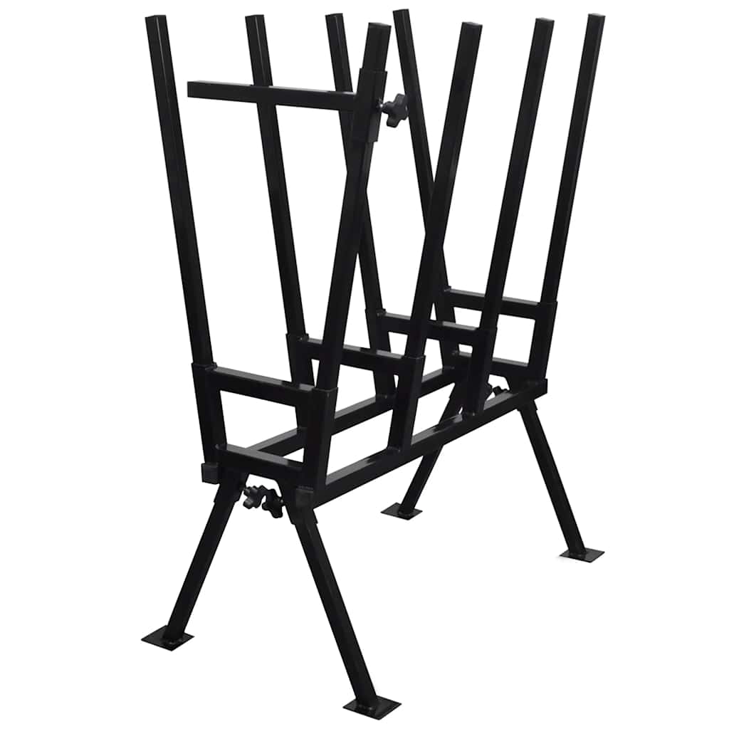 8718475899204_a_en_hd_1 vidaXL Black Powder-Coated Saw Horse for Woodworking - Image 1
