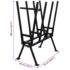 vidaXL Black Powder-Coated Saw Horse for Woodworking - Image 6