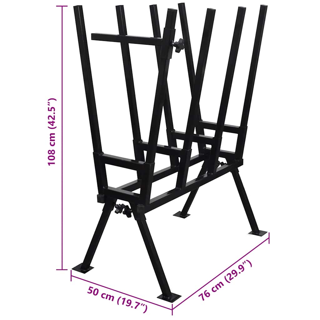 8718475899204_g_en_hd_5 vidaXL Black Powder-Coated Saw Horse for Woodworking - Image 6