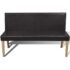 vidaXL Bench 139.5 cm Dark Brown Faux Leather - Image 3