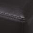 vidaXL Bench 139.5 cm Dark Brown Faux Leather - Image 5