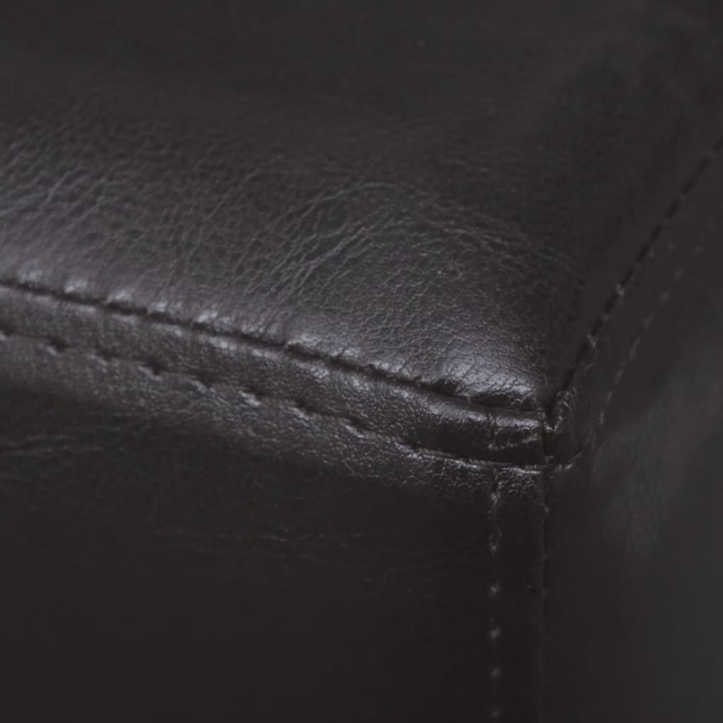 8718475899259_g_en_hd_3 vidaXL Bench 139.5 cm Dark Brown Faux Leather - Image 5