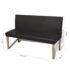 vidaXL Bench 139.5 cm Dark Brown Faux Leather - Image 6