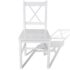 vidaXL Dining Chairs 2 pcs White Pinewood - Image 2