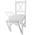 vidaXL Dining Chairs 2 pcs White Pinewood - Image 3