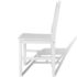 vidaXL Dining Chairs 2 pcs White Pinewood - Image 4