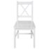 vidaXL Dining Chairs 4 pcs White Pinewood - Image 3