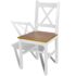 vidaXL Dining Chairs 2 pcs White Pinewood - Image 3