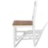 vidaXL Dining Chairs 2 pcs White Pinewood - Image 4