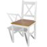 vidaXL Dining Chairs 4 pcs White Pinewood - Image 3