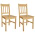 vidaXL Dining Chairs 2 pcs Pinewood