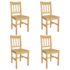 vidaXL Dining Chairs 4 pcs Pinewood
