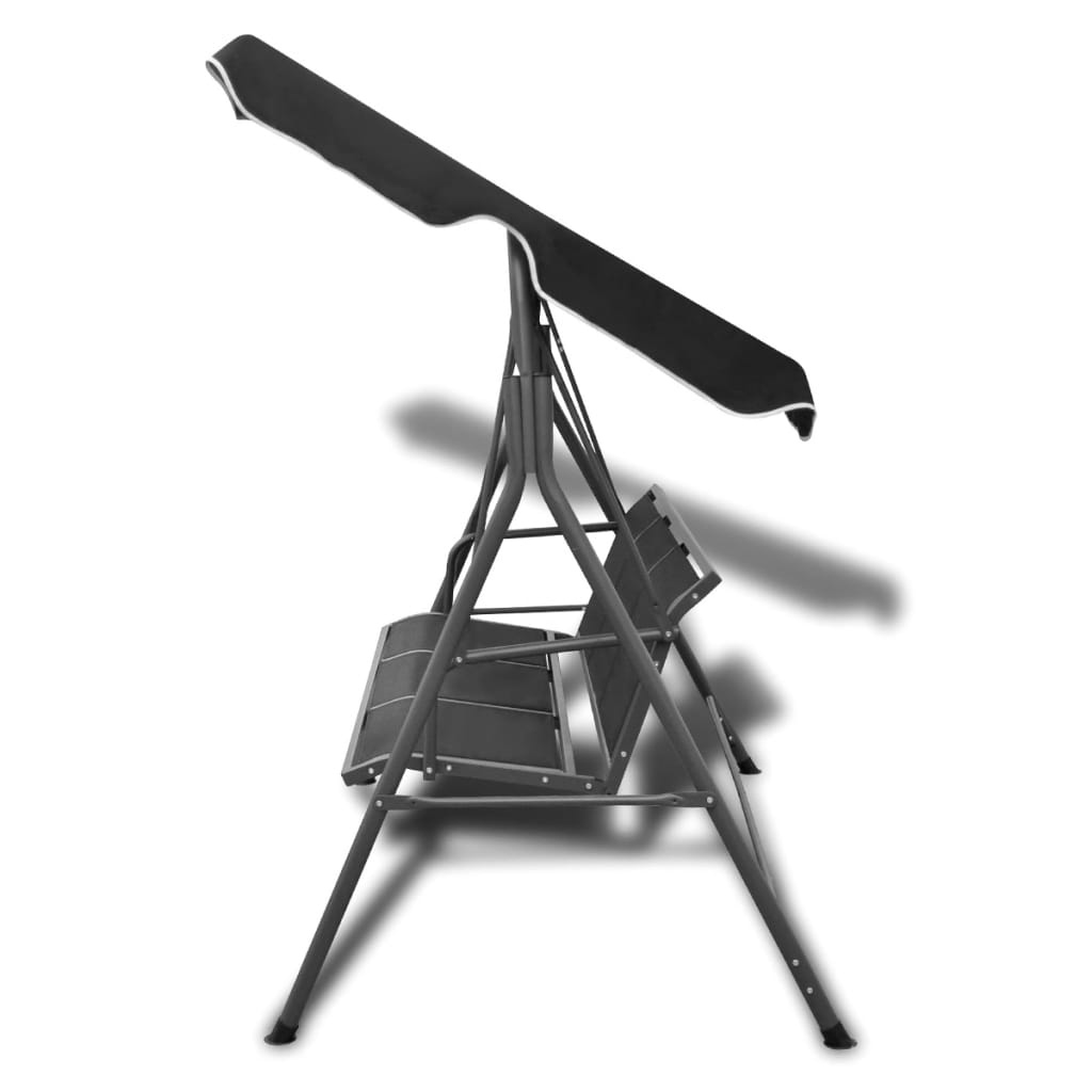 8718475905592_g_en_hd_2 vidaXL Garden Swing Bench with Canopy Black - Image 3