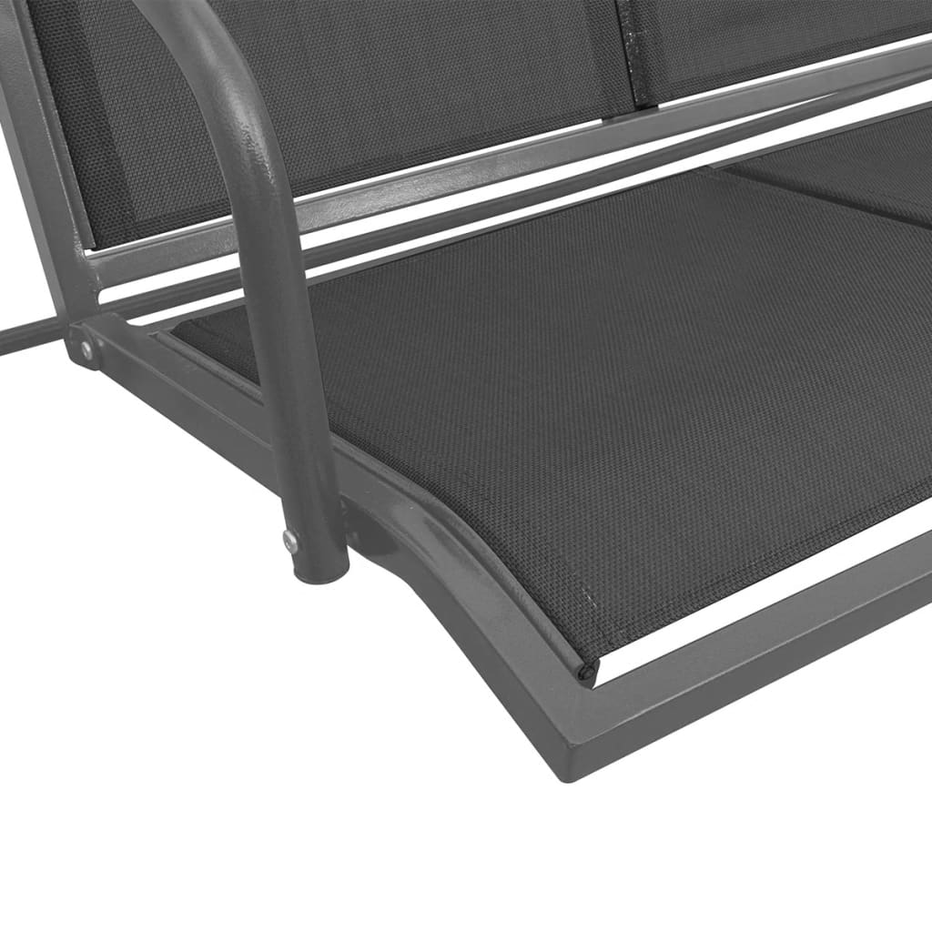 8718475905592_g_en_hd_4 vidaXL Garden Swing Bench with Canopy Black - Image 5