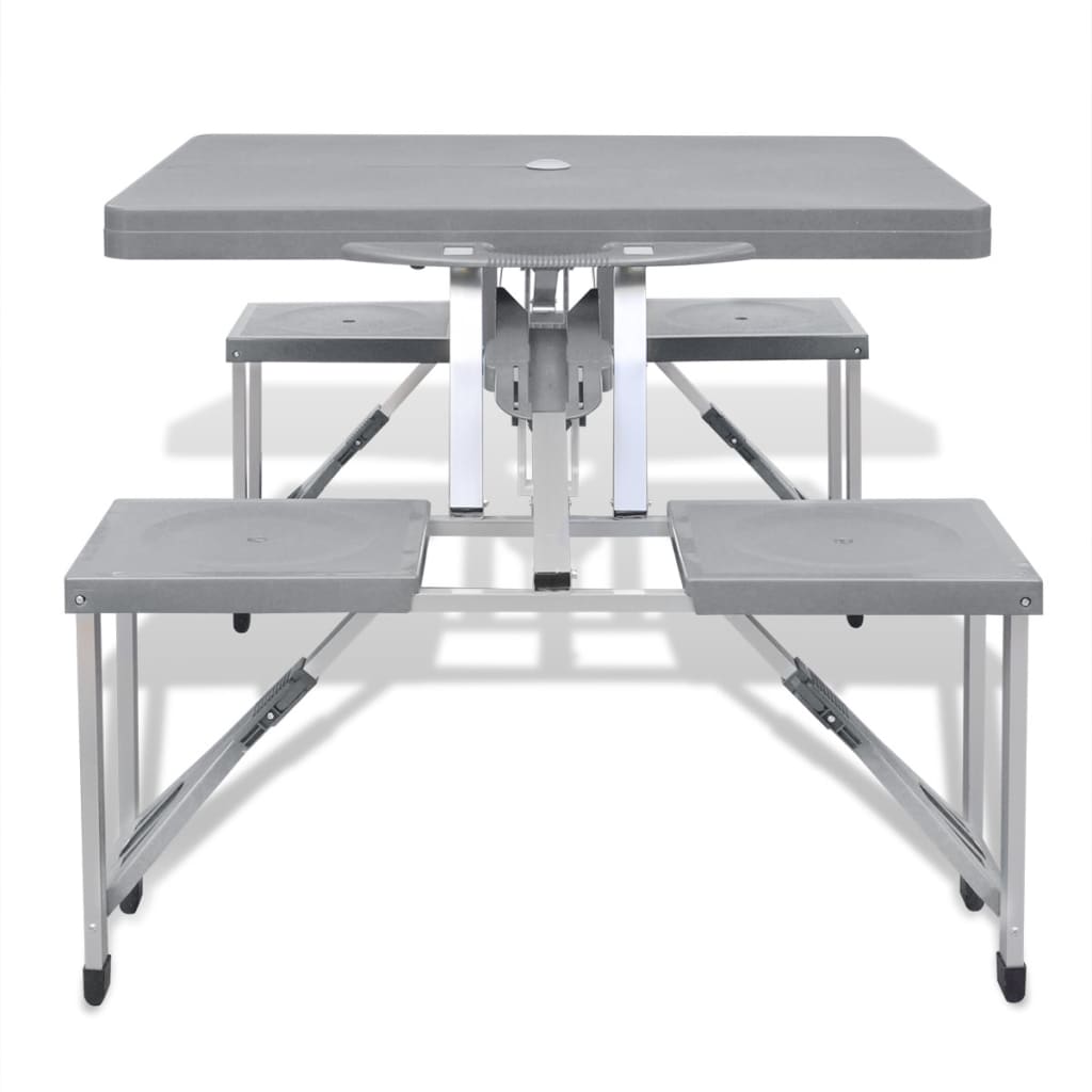 8718475906865_g_en_hd_1 vidaXL Foldable Camping Table Set with 4 Stools Aluminium Extra Light Grey - Image 2