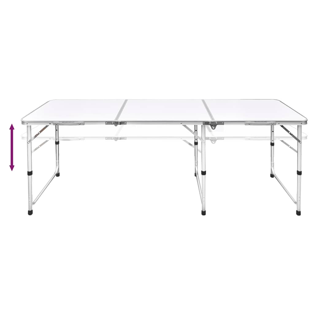 8718475908357_g_en_hd_2 Foldable Camping Table Height Adjustable Aluminium 180 x 60 cm - Image 3